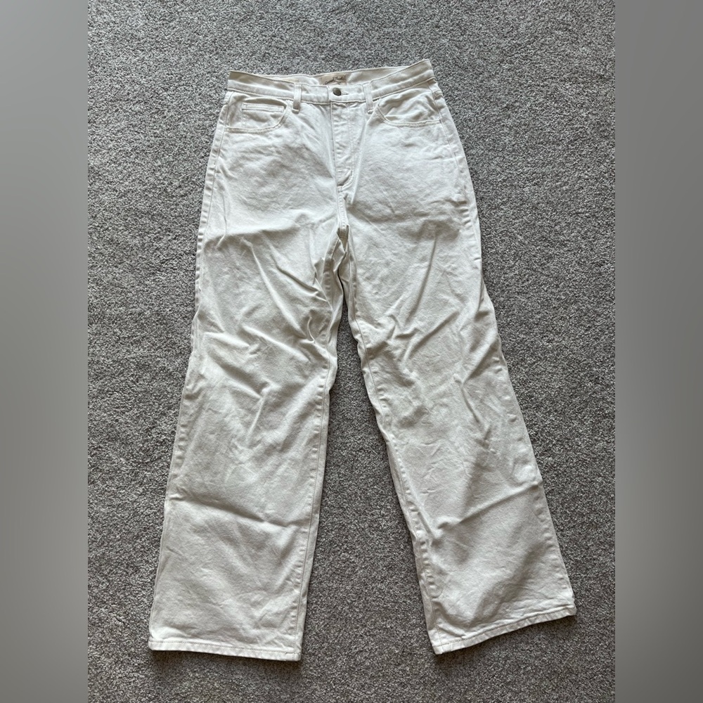 Universal Thread White High Rise Wide Leg Jeans, Size 8R